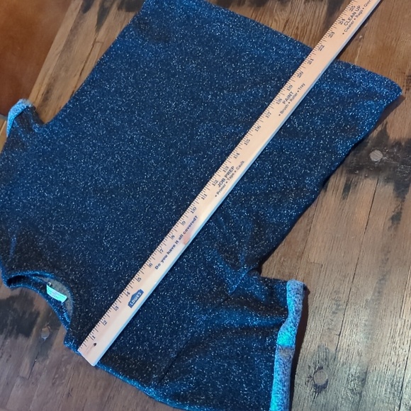 Zara Trafaluc Black Crew Neck Cuffed Short Sleeve Top. Sz M. - Picture 9 of 12